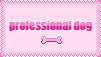 stamp: professional dog
